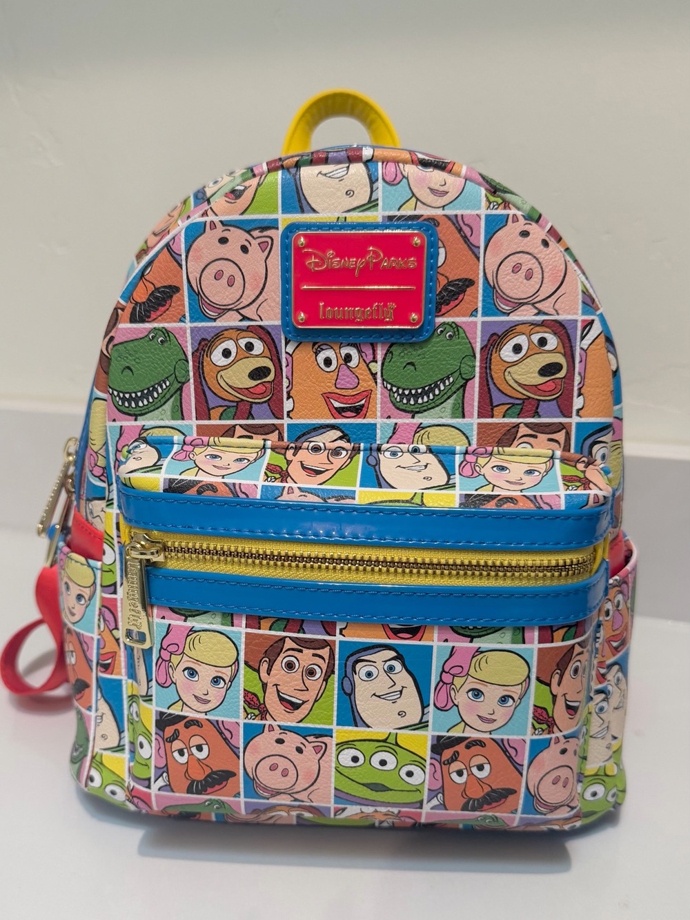 Toy Story Squares LoungeFly Backpack
